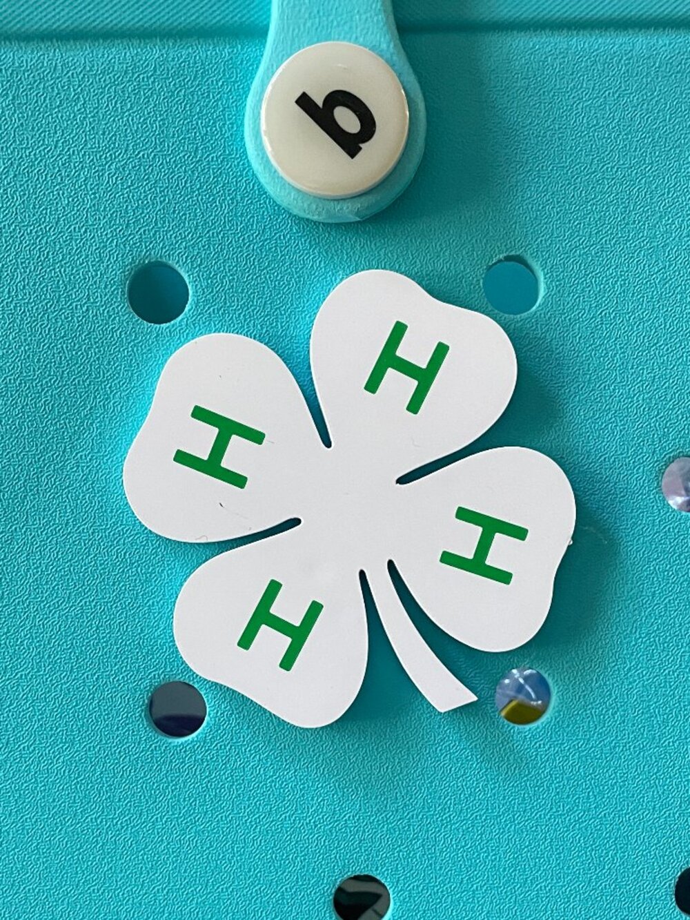 4H Bogg Charm-4H Shamrock Bogg Charm-4H Clover Bogg Charm-New